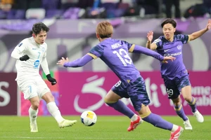Thép Xanh Nam Định thi đấu tại AFC Champions League Two 2024-2025. (Ảnh: LT)