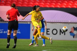 Huỳnh Như cùng các đồng đội khép lại hành trình tại AFC Women’s Champions League 2024/25. (Ảnh: VFF)
