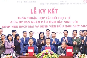 Lễ ký kết thỏa thuận hợp tác giữa Ủy ban nhân dân tỉnh Bắc Ninh và Bệnh viện Bạch Mai, Bệnh viện Việt Ðức. 