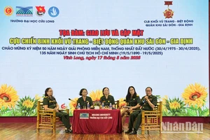 Cựu chiến binh Biệt động quân khu Sài Gòn – Gia Định tọa đàm tại buổi gặp gỡ, giao lưu. 