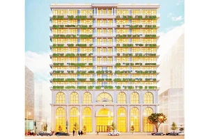 Phối cảnh thiết kế mô hình chung cư 51 phố Huỳnh Thúc Kháng mới.