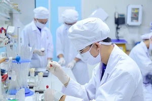 Nghiên cứu khoa học tại Trường đại học Khoa học và Công nghệ Hà Nội, Viện Hàn lâm Khoa học và Công nghệ Việt Nam. (Ảnh USTH)