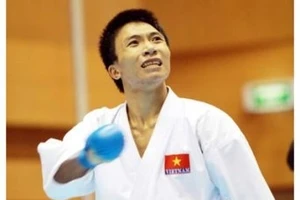 Niềm hy vọng vàng số 1 của kumite nam Việt Nam, Nguyễn Ngọc Thành. Ảnh: MINH PHƯƠNG