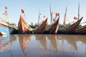 Bến thuyền Lạch Vạn, Nghệ An. Ảnh: Trung Phong