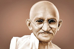 Chân dung Mahatma Gandhi.