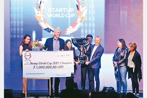Abivin - startup về logistics giành Giải nhất tại cuộc thi Startup World Cup 2019, đưa tên Việt Nam lọt vào bảng xếp hạng các quốc gia khởi nghiệp của thế giới. Ảnh: PEGANUS VENTURES