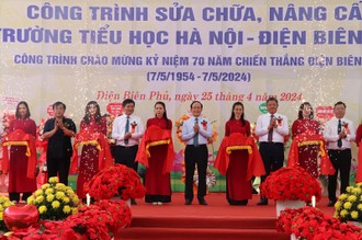 Khánh thành, đưa vào sử dụng Trường Tiểu học Hà Nội-Điện Biên Phủ