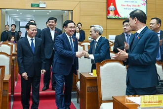 [Ảnh] Chủ tịch Quốc hội Vương Đình Huệ thăm, chúc Tết tại tỉnh Yên Bái