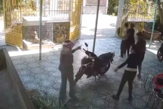 Hiện trường xảy ra vụ án. (Ảnh: cắt từ clip)