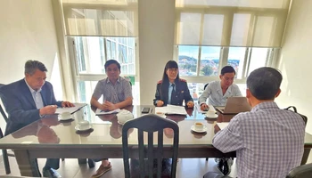 Cơ quan chức năng tỉnh Lâm Đồng làm việc với đại diện Tạp chí điện tử Thương hiệu và Công luận.
