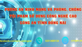 Trang facebook của Phòng An ninh mạng và phòng, chống tội phạm sử dụng công nghệ cao Công an tỉnh Đồng Nai.