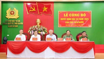 Lễ Công bố Quyết định đặc xá năm 2024 tại Trại giam Ninh Khánh.