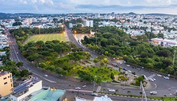 Một góc thành phố Pleiku hôm nay.