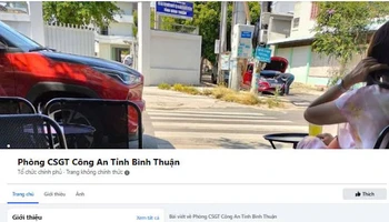 Trang facebook giả mạo.