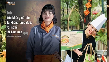 Một số đầu bếp tham gia tham gia lễ trình diễn tinh hoa ẩm thực Việt Nam tại Lễ hội Văn hóa-ẩm thực Việt Nam 2023.