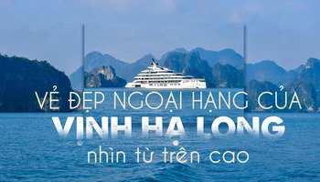 Vẻ đẹp ngoại hạng của Vịnh Hạ Long nhìn từ trên cao