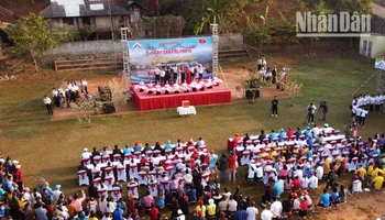 Lễ khai mạc Ngày chạy Olympic vì sức khỏe toàn dân tại xã Chiềng Đen, thành phố Sơn La.
