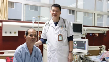 Bệnh nhận Nguyễn Quý Tính được cấp cứu kịp thời sau cơn đột quỵ.