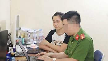 Bị can Trần Thị Hoa tại cơ quan điều tra.