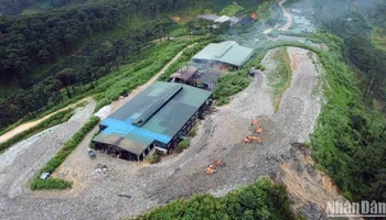 Khu vực xử lý rác tại nhà máy xử lý chất thải rắn Xuân Trường, thành phố Đà Lạt.
