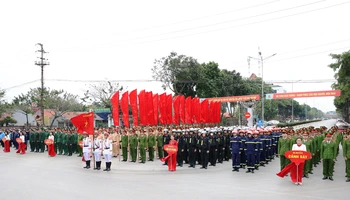 Lễ ra quân bảo đảm an ninh trật tự Tết Nguyên đán Ất Tỵ 2025 Công an tỉnh Ninh Bình.