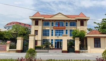 Trụ sở Chi cục Thi hành án dân sự Đồng Hới, nơi đồng chí Nguyễn Thị Phương Lan đang làm Bí thư Chi bộ, Chi cục trưởng.