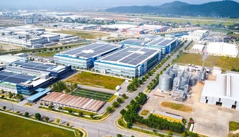 Một góc Khu công nghiệp VSIP Nghệ An 1. Ảnh: Thành Cường