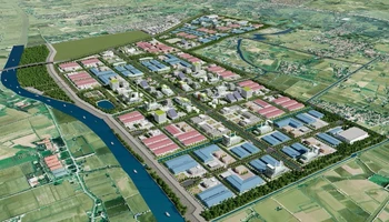 Khu công nghiệp Tiên Thanh có quy mô 410,46ha.