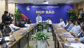 Họp báo công bố thông tin về Liên hoan Truyền hình toàn quốc lần thứ 42. (Ảnh: VTV)