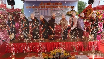 Lễ khởi công xây dựng Bệnh viện Quân dân y tỉnh.