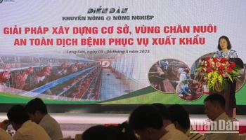 Đại diện lãnh đạo Sở Nông nghiệp và Môi trường tỉnh Lạng Sơn tham gia trao đổi tại diễn đàn.