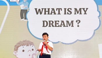 Thiếu nhi Tây Ninh hùng biện hưởng ứng tại Lễ phát động chương trình "Vươn cao ước mơ".