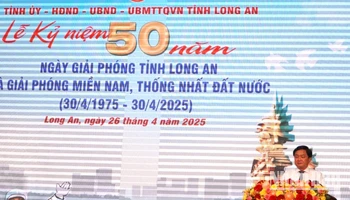 Bí thư Tỉnh ủy Long An Nguyễn Văn Quyết đã ôn lại truyền thống lịch sử hào hùng vùng đất và con người Long An.