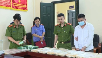 Một trong những đối tượng của chuyên án tại cơ quan điều tra.