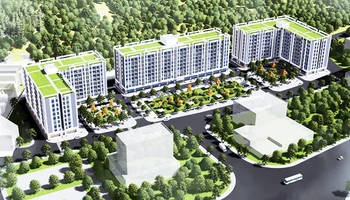 Phối cảnh Dự án nhà ở xã hội khu Lâm Viên. 