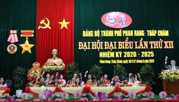 Ảnh minh họa: Đại hội Đảng bộ thành phố Phan Rang-Tháp Chàm lần thứ XII, nhiệm kỳ 2020-2025. (Ảnh: Cổng thông tin thành phố Phan Rang-Tháp Chàm)