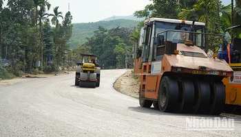 Dự án đường Liên kết vùng miền trung tỉnh Quảng Nam quyết tâm hoàn thành đúng tiến độ.