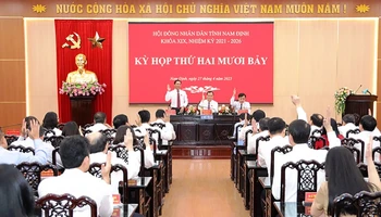 Hội đồng nhân dân tỉnh Nam Định khóa XIX biểu quyết thông qua Nghị quyết tán thành chủ trương hợp nhất tỉnh Hà Nam, tỉnh Ninh Bình và tỉnh Nam Định tại kỳ họp thứ 27.