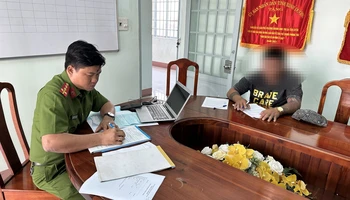 Làm việc với Công an, ông L. đã thừa nhận hành vi vi phạm của mình.
