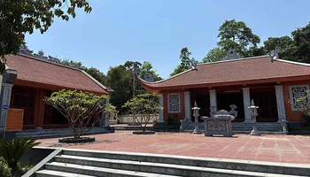 Đền thờ anh hùng liệt sĩ tại hồ Kẻ Gỗ dự kiến khánh thành tổng thể vào ngày 28/4.