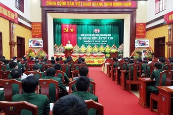 Quang cảnh Đại hội Đảng bộ BĐBP Quảng Bình, nhiệm kỳ 2020-2025.