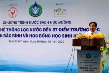 Niềm vui nước sạch học đường đến với Bắc Bình, Bình Thuận.