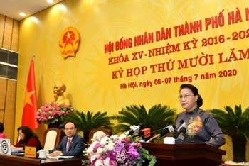Chủ tịch QH Nguyễn Thị Kim Ngân phát biểu ý kiến chỉ đạo tại kỳ họp.