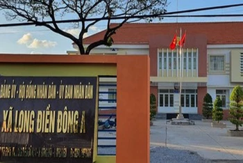 Trụ sở xã Long Điền Đông A, nơi ông Lê Minh Hận nhiều năm làm lãnh đạo chủ chốt xã này.