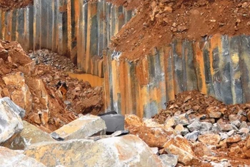 Mỏ đá bazan của Công ty TNHH Nam Thắng Đắk Nông tại thôn 10 A, xã Đắk Lao, huyện Đắk Mil, tỉnh Đắk Nông.