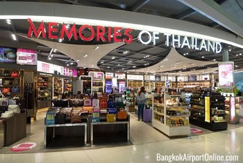 Một cửa hàng miễn thuế tại sân bay Suvarnabhumi, Thái Lan. (Ảnh Bangkokairportonline)