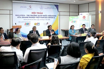 Hội thảo “Malaysia - Thị trường xuất khẩu tiềm năng của doanh nghiệp Việt Nam sau Covid-19”. 