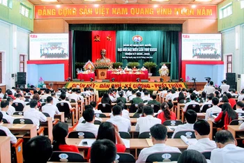 Quang cảnh Đại hội đại biểu Đảng bộ quận Ngô Quyền lần thứ XXIII, nhiệm kỳ 2020 – 2025 