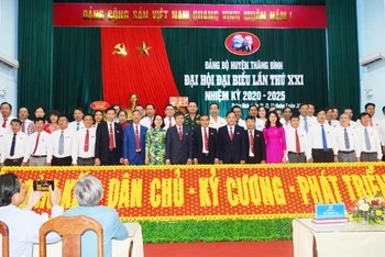 Ban Chấp hành Đảng bộ huyện Thăng Bình khóa 21 ra mắt.