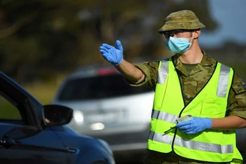 Khoảng 1.400 nhân viên của Lực lượng Phòng vệ Australia (ADF) đang tham gia nỗ lực ứng phó dịch Covid-19 tại bang Victoria. (Ảnh: AAP)